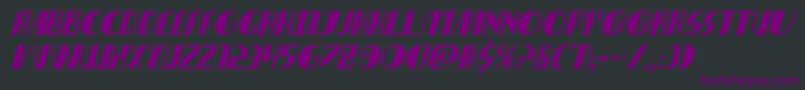 Nathanbrazilital Font – Purple Fonts on Black Background