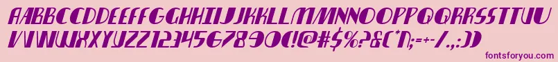 Nathanbrazilital Font – Purple Fonts on Pink Background