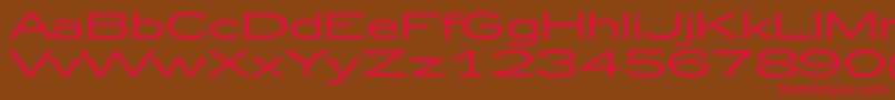 Zeppelin52 Font – Red Fonts on Brown Background