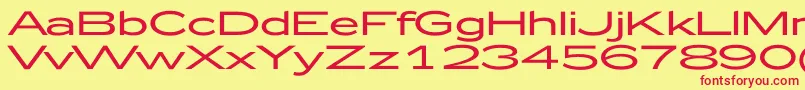 Zeppelin52 Font – Red Fonts on Yellow Background