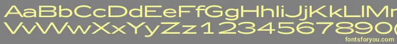 Czcionka Zeppelin52 – żółte czcionki na szarym tle
