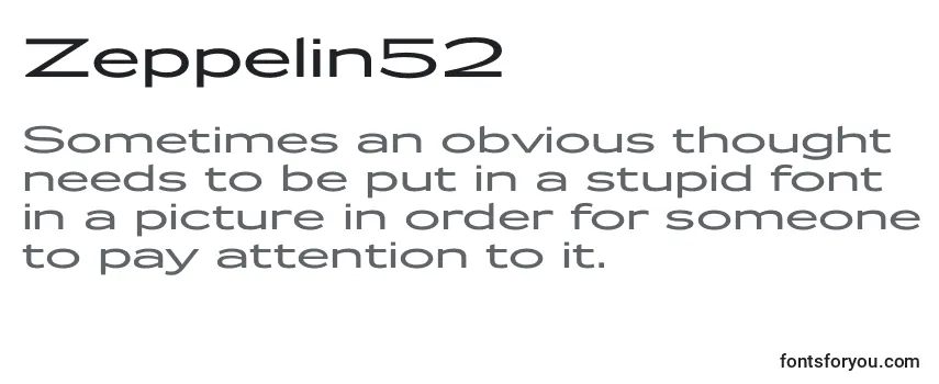 Zeppelin52 Font