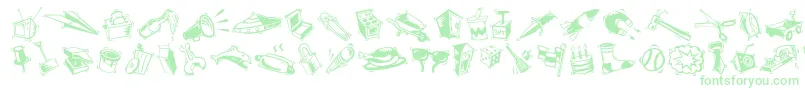 Więcej informacji o czcionce MiniPicsArtJam Czcionka MiniPicsArtJam – zielone czcionki