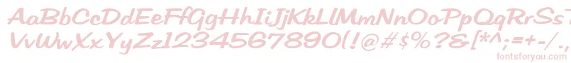 HffLowSun Font – Pink Fonts on White Background