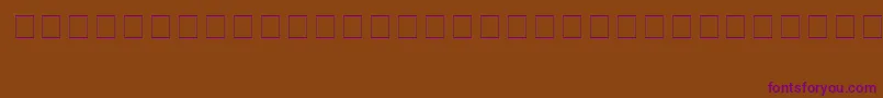ArsenalVkOutline-Schriftart – Violette Schriften auf braunem Hintergrund