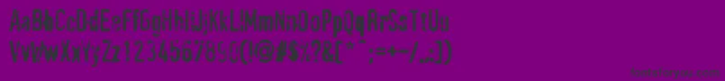 フォントPffragmentRegular – 紫の背景に黒い文字