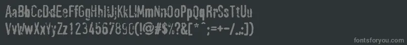 Шрифт PffragmentRegular – серые шрифты на чёрном фоне