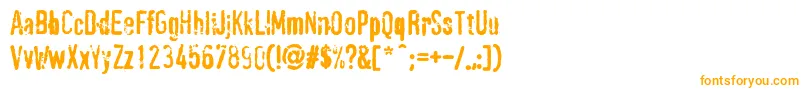 PffragmentRegular Font – Orange Fonts on White Background