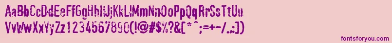 PffragmentRegular Font – Purple Fonts on Pink Background