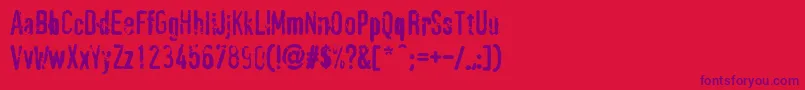 fuente PffragmentRegular – Fuentes Moradas Sobre Fondo Rojo