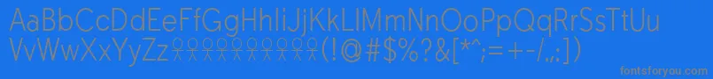 TabarraproNarrowlightFfp Font – Gray Fonts on Blue Background