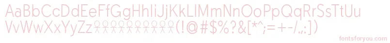 Шрифт TabarraproNarrowlightFfp – розовые шрифты