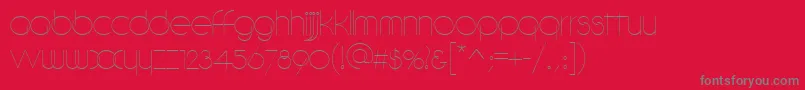 DebeviccircularRegular Font – Gray Fonts on Red Background