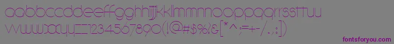 DebeviccircularRegular Font – Purple Fonts on Gray Background