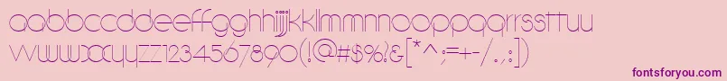 DebeviccircularRegular Font – Purple Fonts on Pink Background