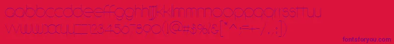 DebeviccircularRegular-Schriftart – Violette Schriften auf rotem Hintergrund
