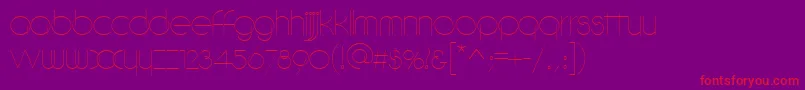 フォントDebeviccircularRegular – 紫の背景に赤い文字