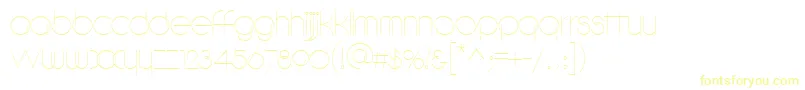 DebeviccircularRegular-Schriftart – Gelbe Schriften