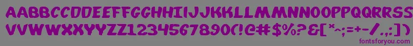 Whata2e Font – Purple Fonts on Gray Background