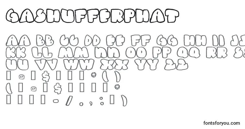 GasHufferPhat Font – alphabet, numbers, special characters