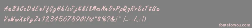 HighstakesRegular Font – Pink Fonts on Gray Background