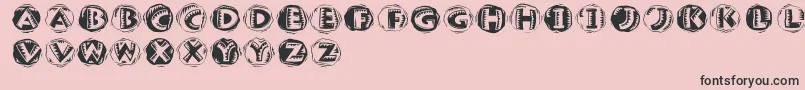 Jamboround Font – Black Fonts on Pink Background