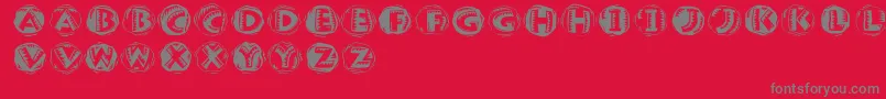 fuente Jamboround – Fuentes Grises Sobre Fondo Rojo