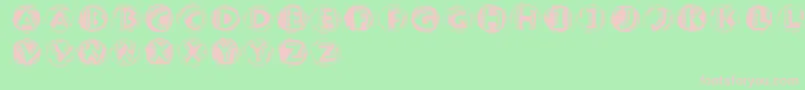 Jamboround Font – Pink Fonts on Green Background