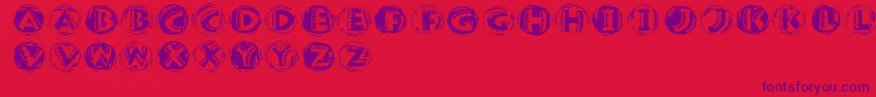 Jamboround Font – Purple Fonts on Red Background