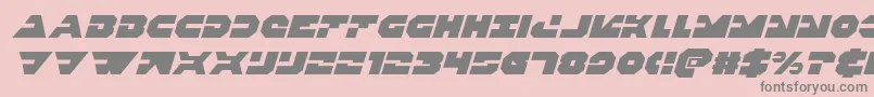 Triggermanital Font – Gray Fonts on Pink Background