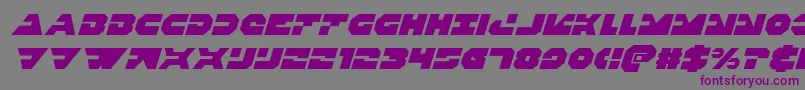 Triggermanital Font – Purple Fonts on Gray Background