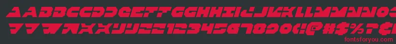 Triggermanital Font – Red Fonts on Black Background
