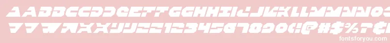 Triggermanital Font – White Fonts on Pink Background