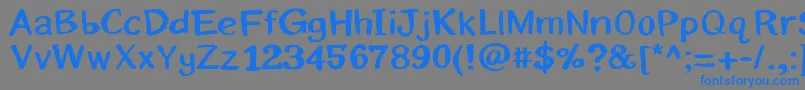 Eriksans Font – Blue Fonts on Gray Background