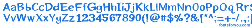 Шрифт Eriksans – синие шрифты