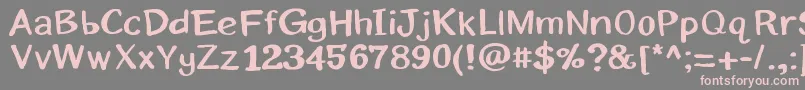 Eriksans Font – Pink Fonts on Gray Background