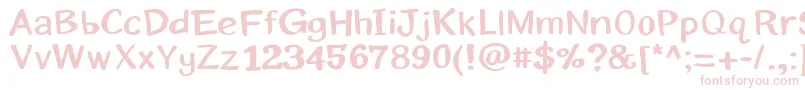 Eriksans Font – Pink Fonts on White Background