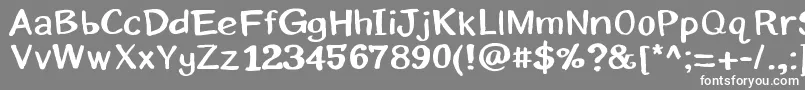 Eriksans Font – White Fonts on Gray Background