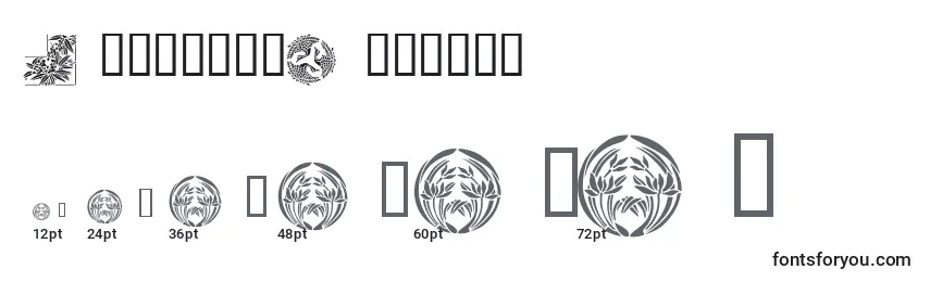 Размеры шрифта JapaneseDesigns