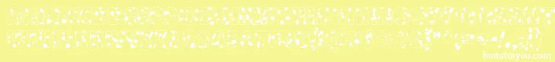 BighaustitulotldrRegular Font – White Fonts on Yellow Background