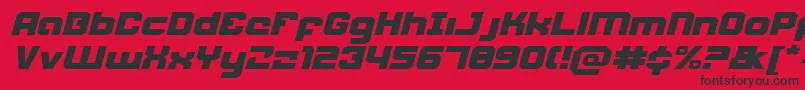フォントWeaponeerei – 赤い背景に黒い文字