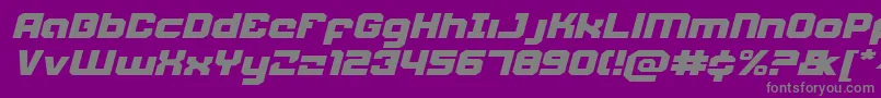 Weaponeerei Font – Gray Fonts on Purple Background