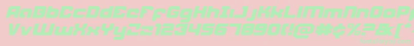 Weaponeerei Font – Green Fonts on Pink Background