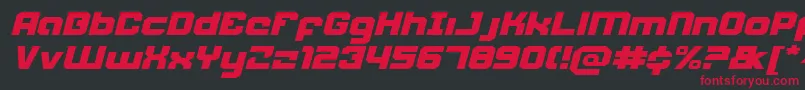 Weaponeerei Font – Red Fonts on Black Background