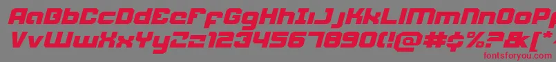 Weaponeerei Font – Red Fonts on Gray Background