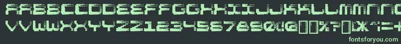 Fonte Shift – fontes verdes em um fundo preto
