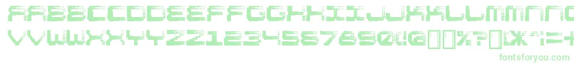 Shift Font – Green Fonts on White Background