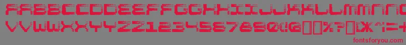 Shift Font – Red Fonts on Gray Background