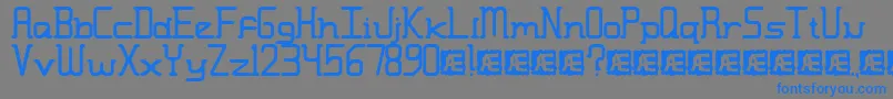 Moronmis Font – Blue Fonts on Gray Background