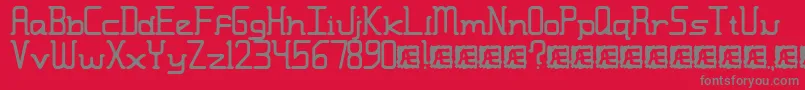 Moronmis Font – Gray Fonts on Red Background